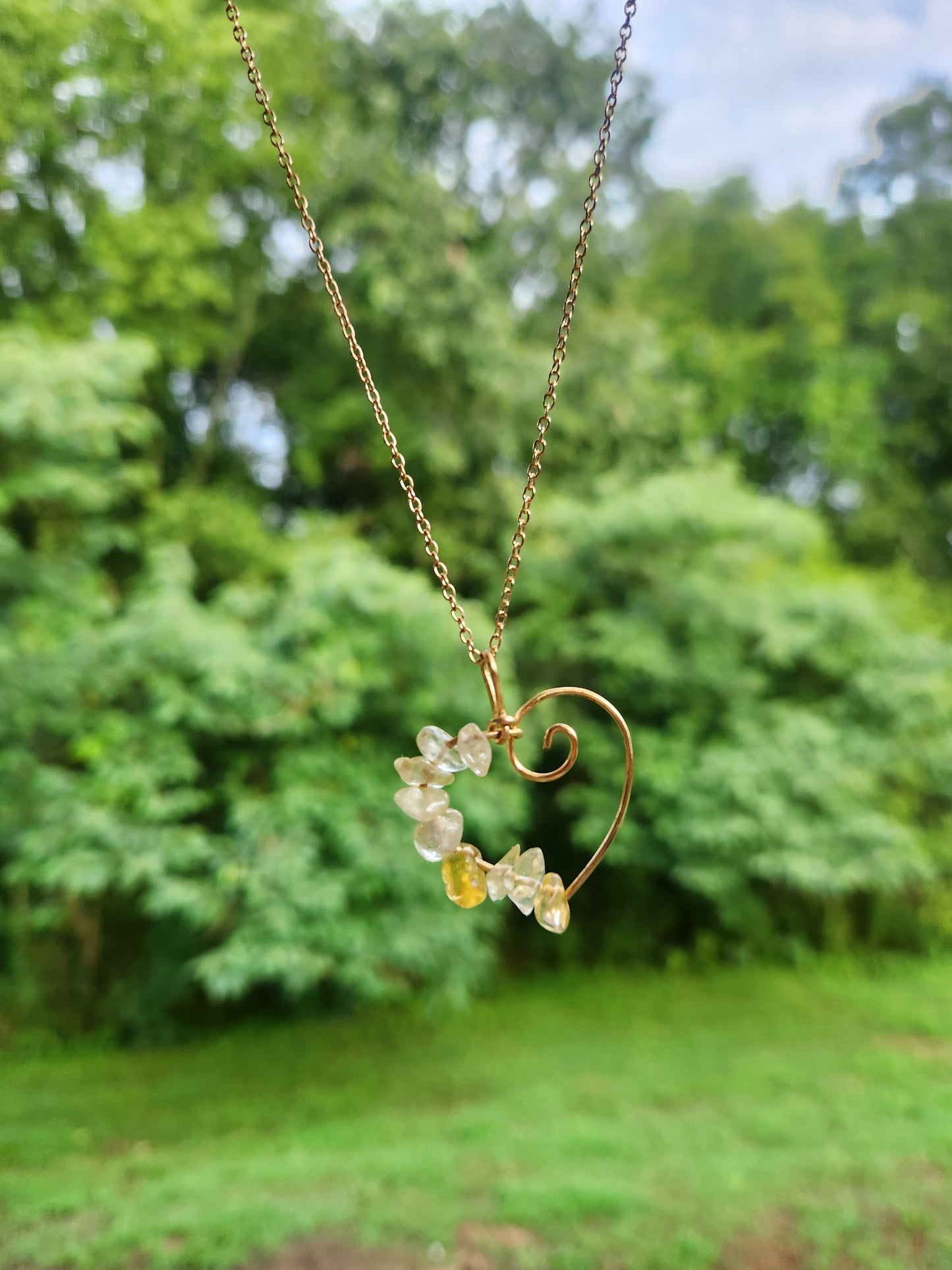 Citrine Signature Heart Necklace