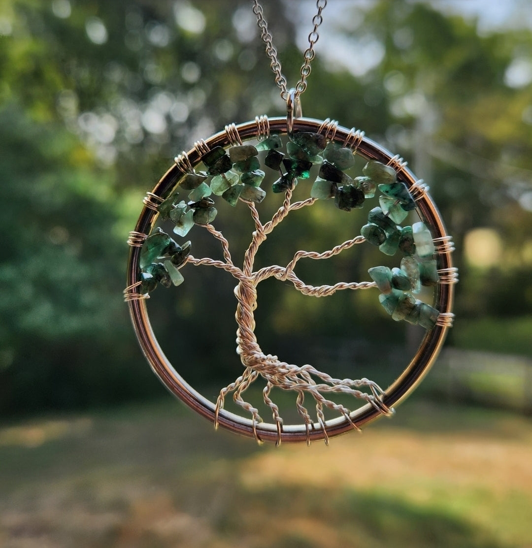 Tree Of Life Pendant Necklace Many Gemstones To Choose From!